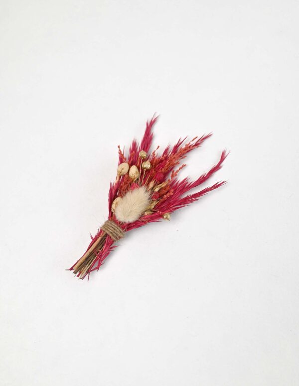 Mini Bouquets- Red and  Off white