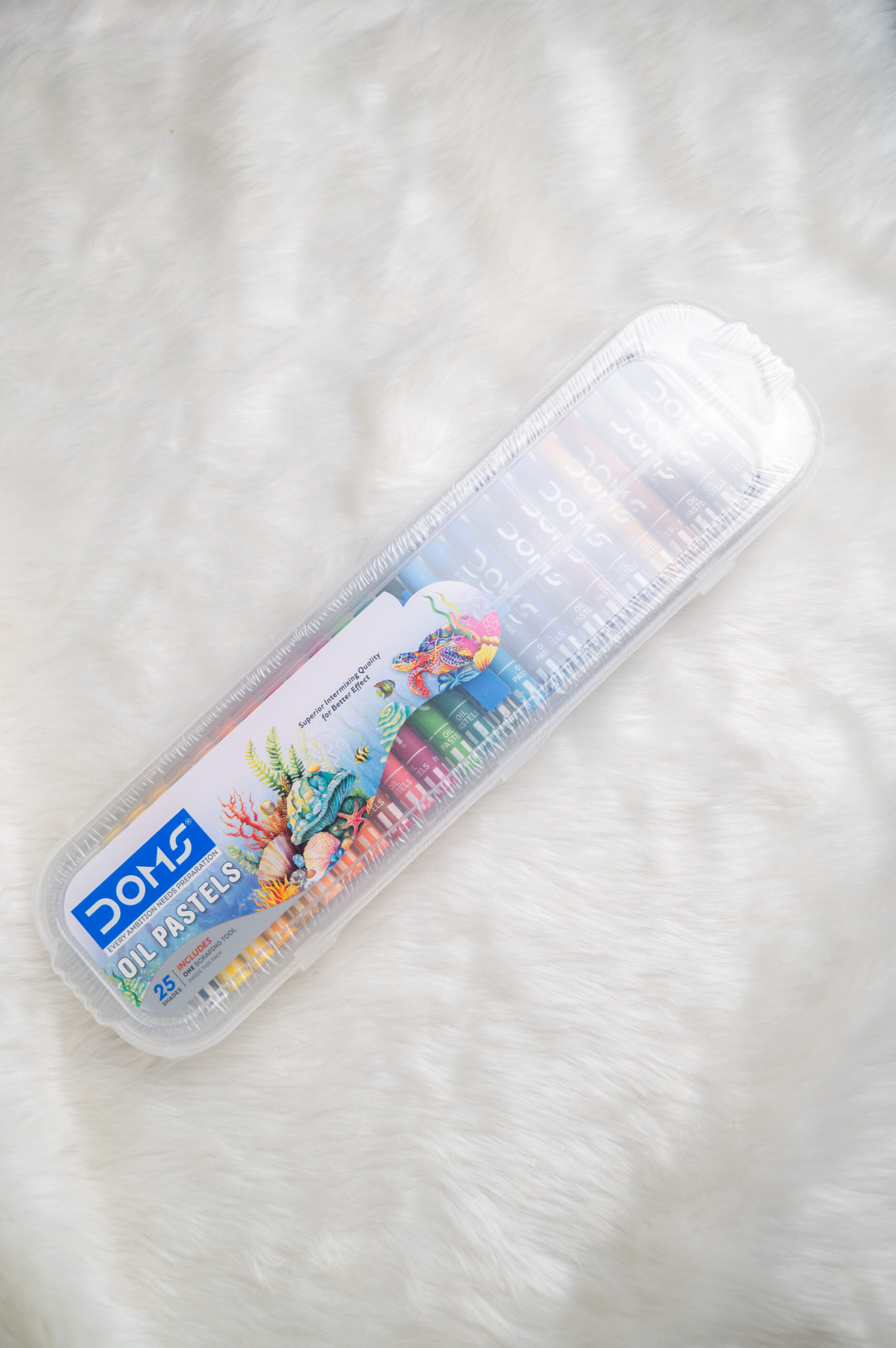 DOMS Oil Pastel 25 Shades Plastic Pack