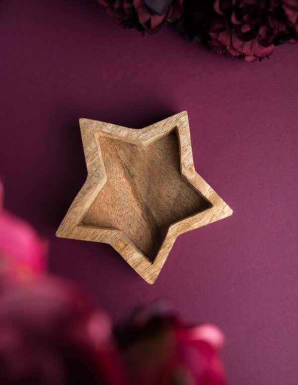 star wooden bowl