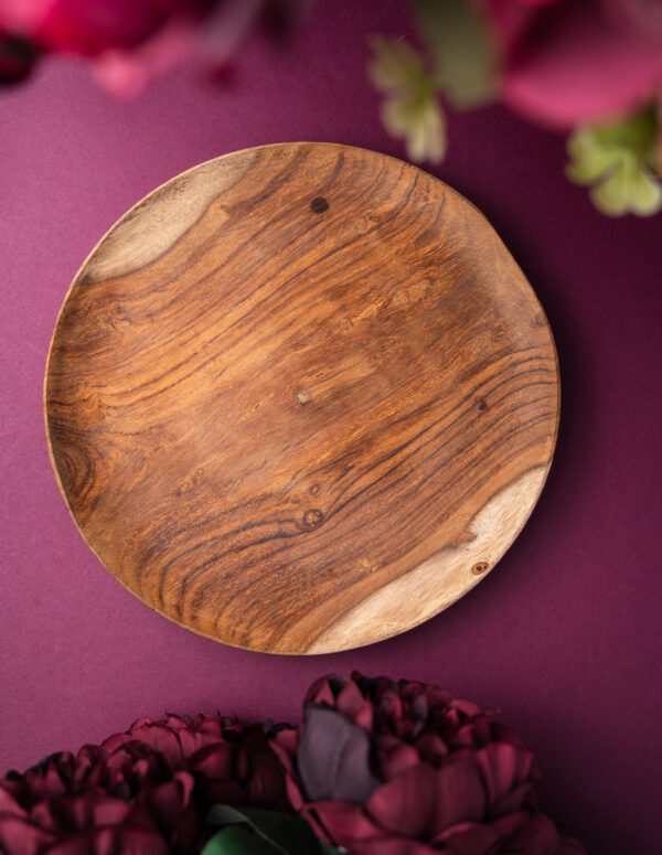 Wooden plate -8inch