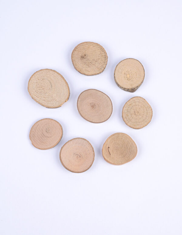 wooden slice round  asstd