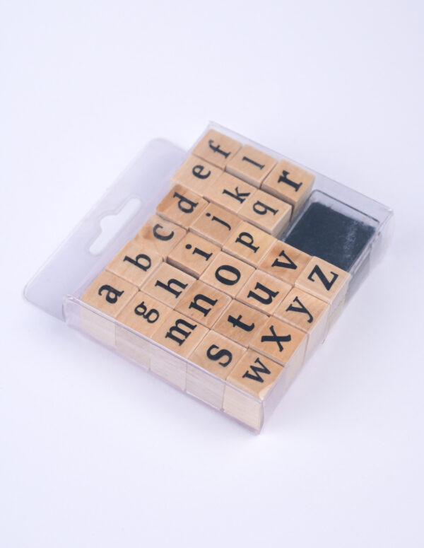 Wooden Stamp Alphabets
