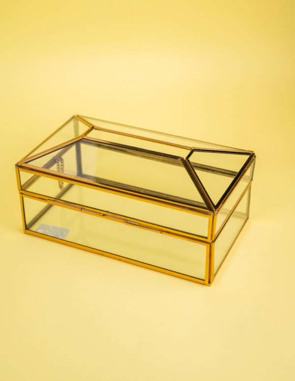 vintage glass tissue box