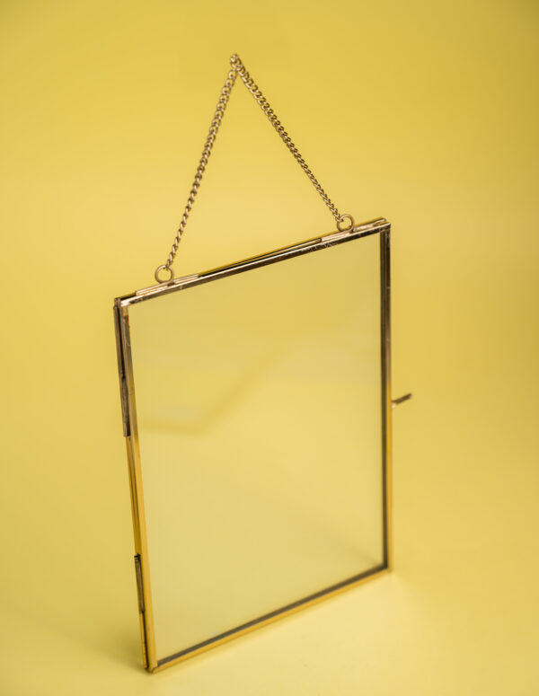 vintage glass frame 1