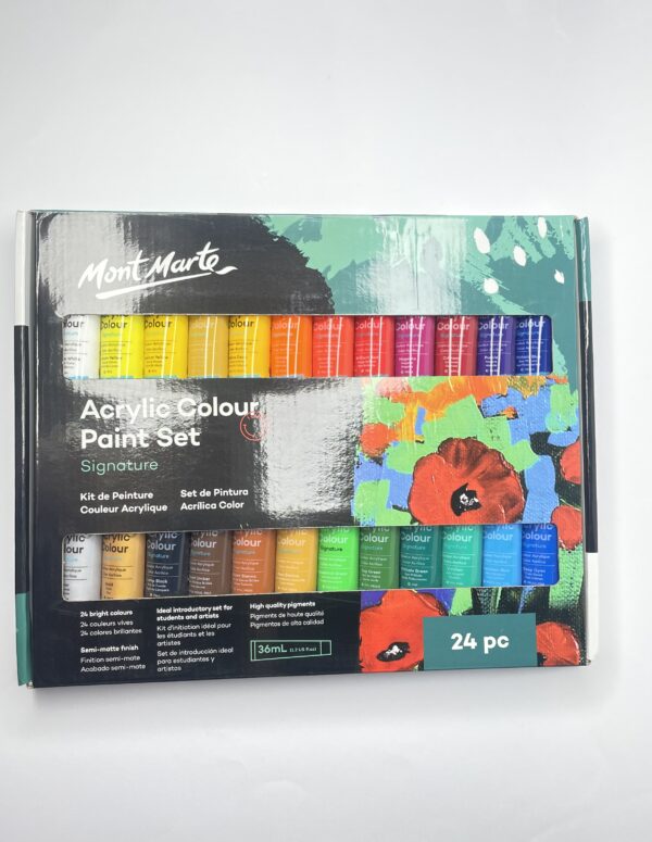 Mont Marte Acrylic Colour Paint Set 24 pc
