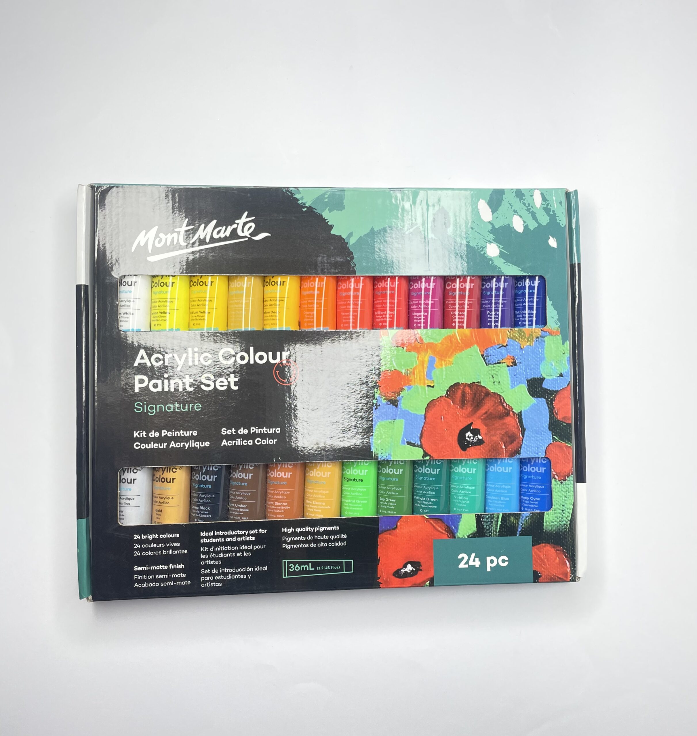 Mont Marte Acrylic Colour Paint Set 24 pc