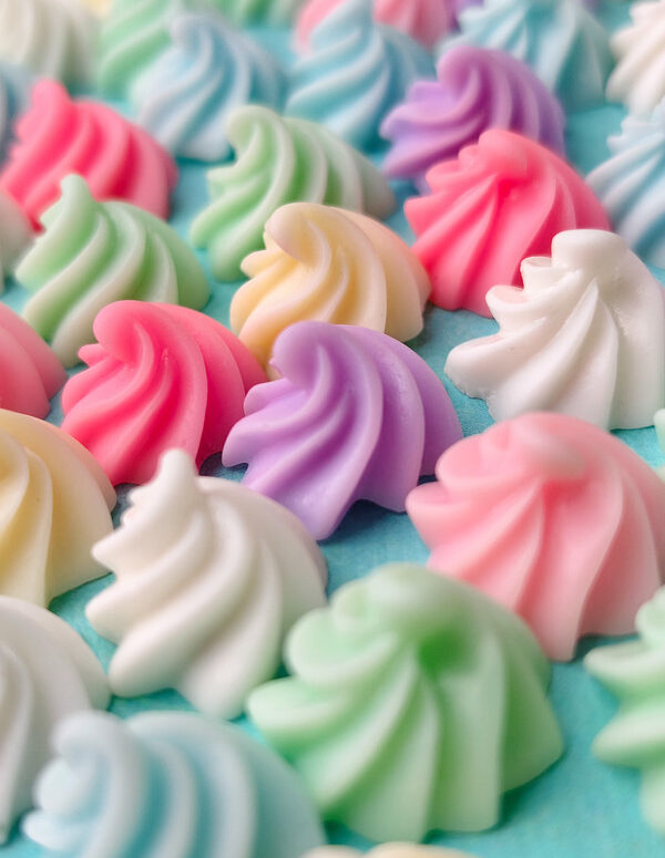 Miniature Dessert Swirl Decor | Mini Resin Embellishments for DIY Crafts – Cute Flat Back Cabochons for Scrapbooking, Slime, Hair Accessories, Phone Case & Decoration [Set of 4]