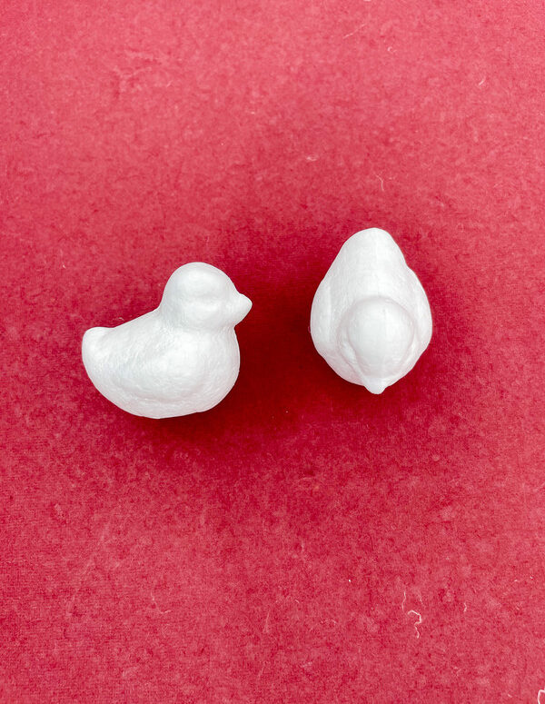 Thermocol Bird Shape |Type 1 | Craft Base (Set of 2)– Lightweight Polystyrene Foam Shape for DIY Painting, School Projects & Decoration