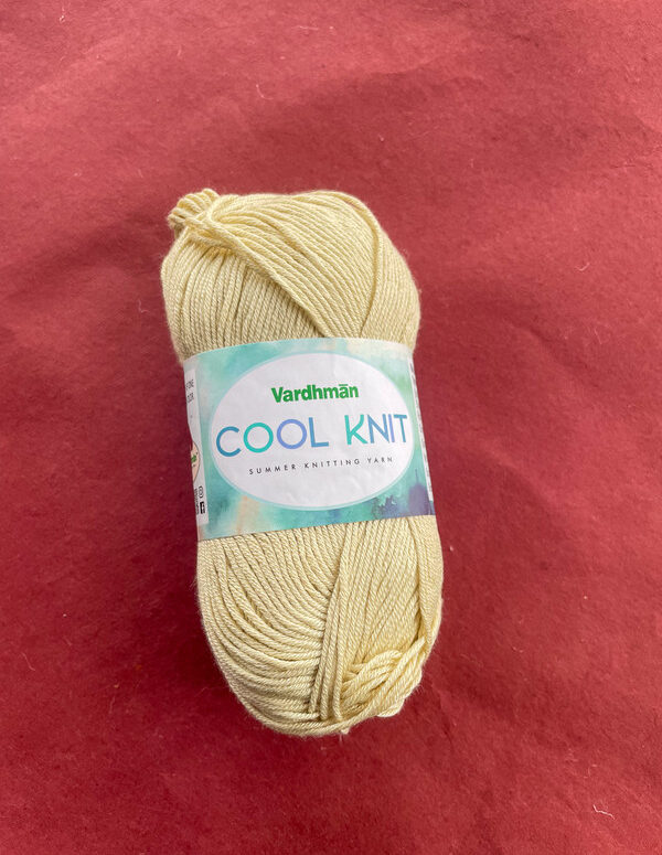 Vardhman Cool Knit Yarn – Sand Beige – Soft Summer Knitting & Crochet Yarn