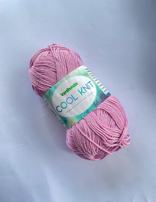 Vardhman Cool Knit Yarn – Baby Pink – Soft Summer Knitting Yarn