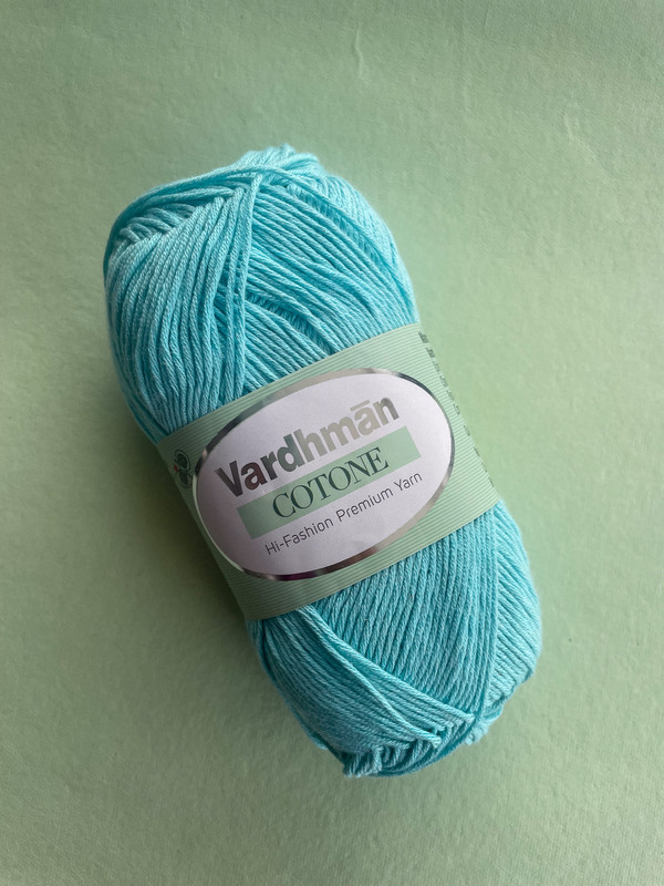 Vardhman Cotone Yarn – Ice Mint Blue – Hi-Fashion Premium Cotton Yarn