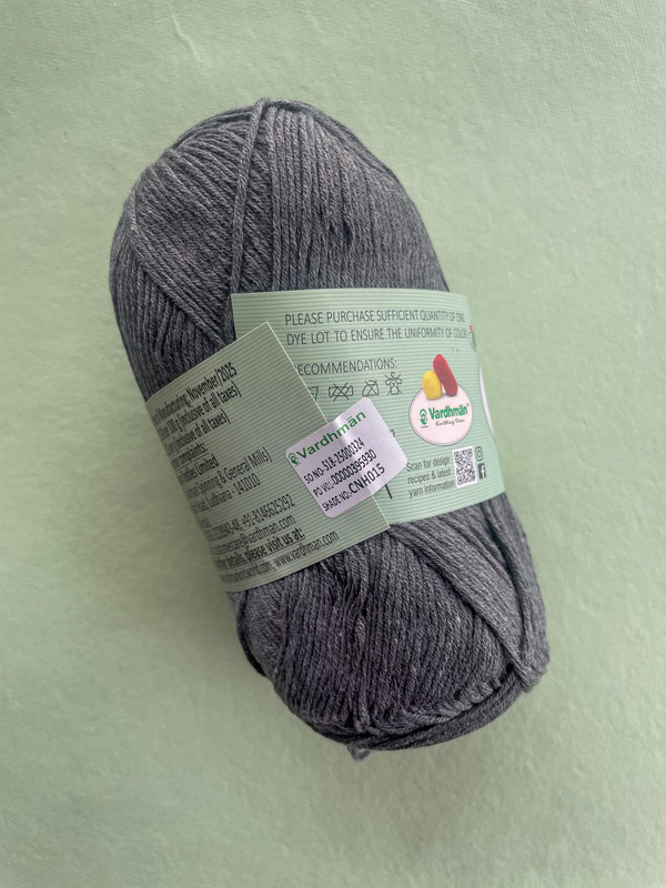 Vardhman Cotone Yarn – Charcoal Grey – Hi-Fashion Premium Cotton Yarn - Image 2