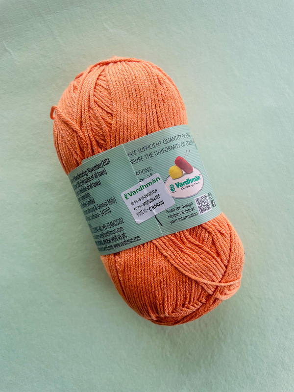 Vardhman Cotone Yarn – Coral Peach – Hi-Fashion Premium Cotton Yarn - Image 2