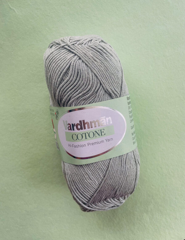 Vardhman Cotone Yarn – Light Dove Grey – Hi-Fashion Premium Cotton Yarn