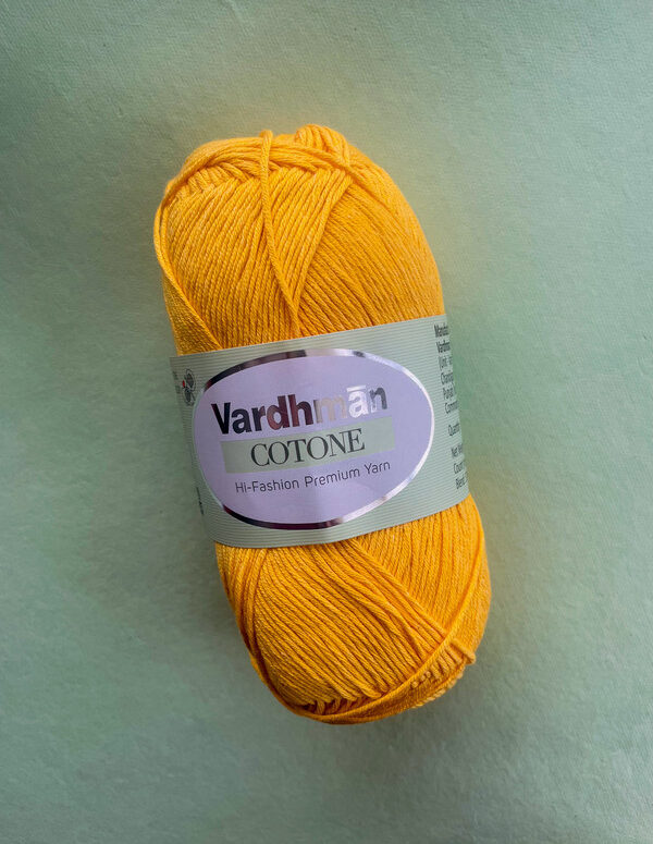 Vardhman Cotone Yarn – Sunflower Yellow – Hi-Fashion Premium Cotton Yarn