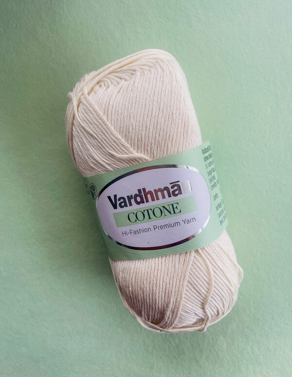 Vardhman Cotone Yarn – Soft Ivory – Hi-Fashion Premium Cotton Yarn
