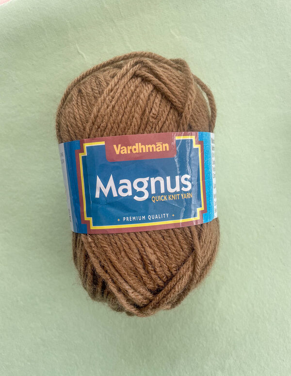 Vardhman Magnus Yarn – Cocoa Brown – Quick Knit Premium Quality Yarn
