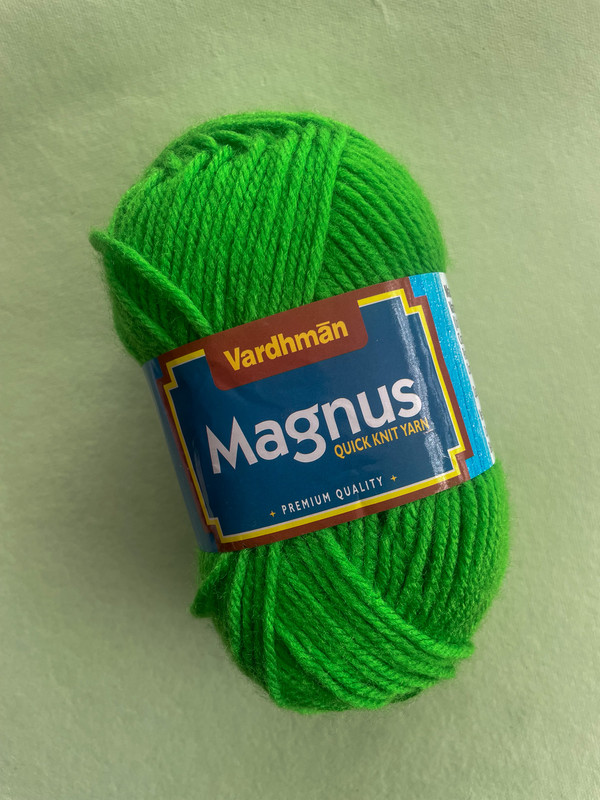Vardhman Magnus Yarn – Bright Leaf Green – Quick Knit Premium Quality Yarn