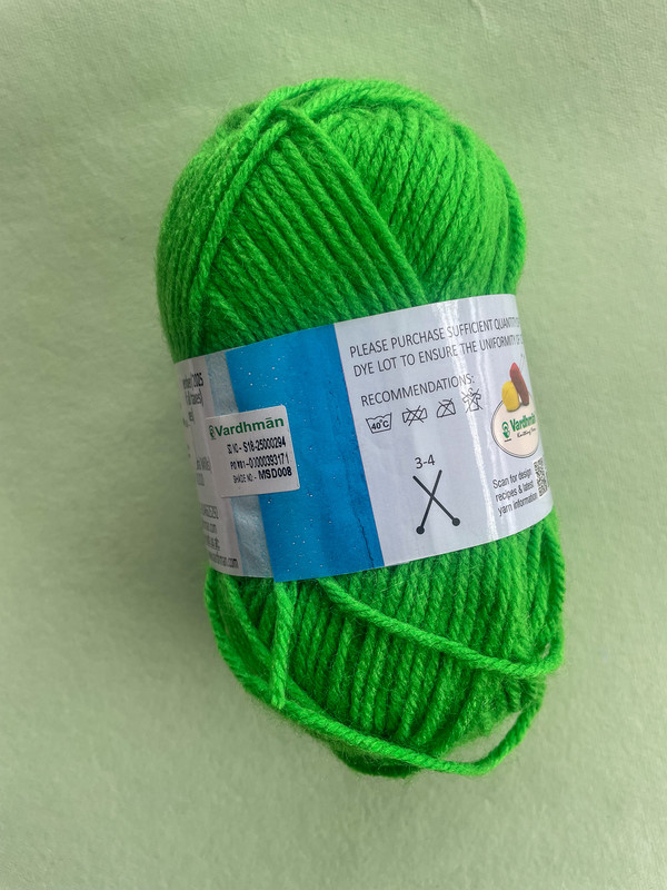 Vardhman Magnus Yarn – Bright Leaf Green – Quick Knit Premium Quality Yarn - Image 2