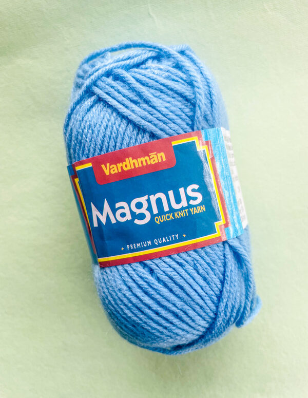 Vardhman Magnus Quick Knit Yarn – Sky Blue – Premium Knitting Yarn for Sweaters & Winter Wear
