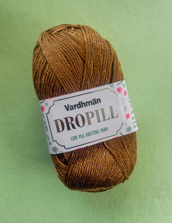 Vardhman Dropill Low Pill Knitting Yarn – Brown Ombre (DRD014) – Anti-Pilling Yarn for Sweaters, Shawls & Winter Wear