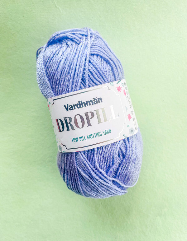 Vardhman Dropill Low Pill Knitting Yarn – Lavender Blue Ombre – Anti-Pilling Yarn for Sweaters, Shawls & Winter Wear