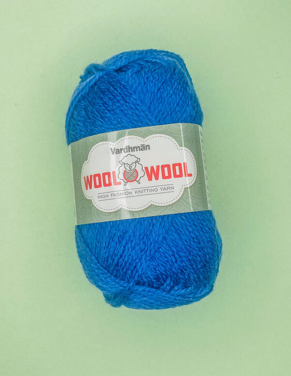 Vardhman Wool Wool Knitting Yarn – Teal Blue – High Fashion Wool Yarn for Sweaters, Scarves & Winter Wear (7–8 mm Needles)