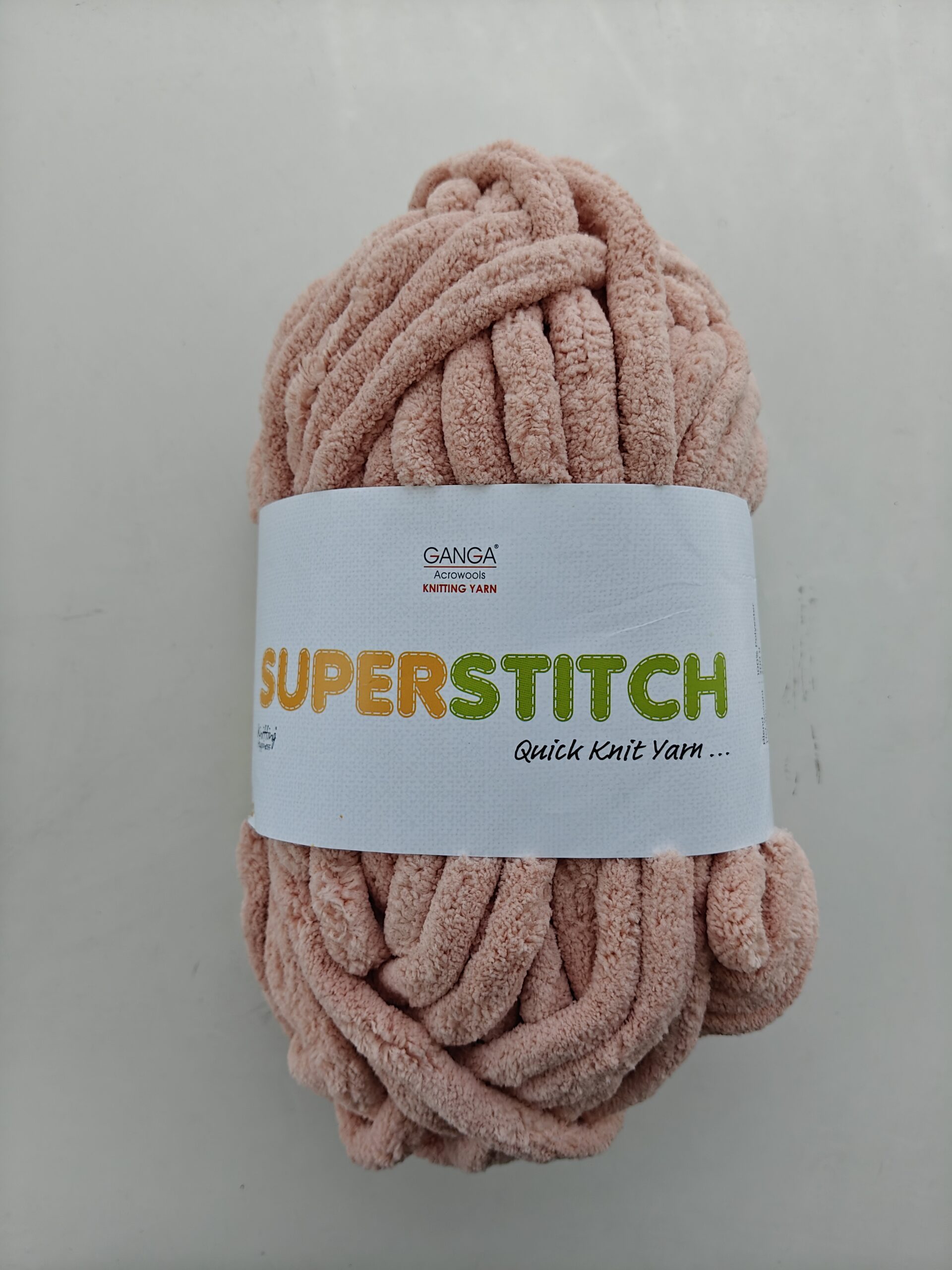 GANGA Superstitch Quick Knit Yarn, Soft Chunky Yarn for Knitting, Crochet, DIY Crafts & Home Décor