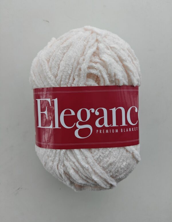 Vardhman Elegance 100% Polyester Chenille Knitting Yarn | Super Chunky Blanket Yarn for Hand Knitting, Crochet & Home Décor (LIGHT-PEACH)